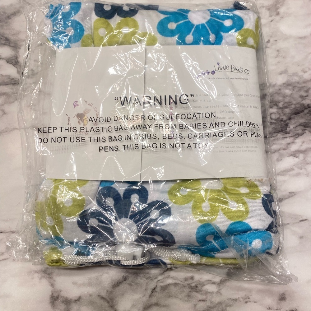 Brand new Multi-use swaddle and nursery cover up - Pink/Floral - Picture 8 of 9